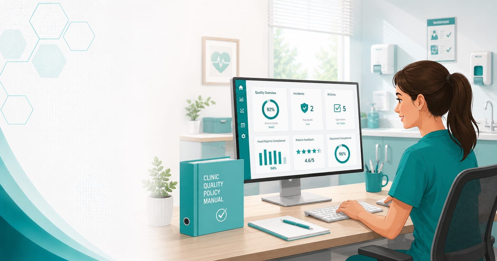 A small medical clinic running a right-sized quality system